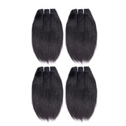 Cece Beauty 8 Inch Short Human Hair Bundles Natural Color 4 Bundles 12A Brazilian Virgin Hair 100% Unprocessed Straight Human Hair(8"8"8"8")