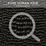 EMOL Curly Bundles Human Hair Kinky Curly Human Hair Bundles for Black Women 8 10 12 inch Afro Kinkycurly Bundles Human Hair Weave 3 Bundles Kinky Hair Wefts