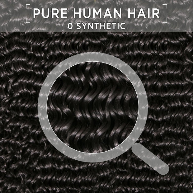EMOL Curly Bundles Human Hair Kinky Curly Human Hair Bundles for Black Women 8 10 12 inch Afro Kinkycurly Bundles Human Hair Weave 3 Bundles Kinky Hair Wefts