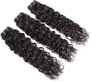 Water Wave Bundles Human Hair 12A Brazilian Curly Human Hair Bundles Wet And Wavy Bundles Human Hair For Black Women 100% Unprocessed Virgin 3 Bundles Human Hair 10 12 14