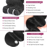 Human Hair Bundles 4 Bundles 10 Inch 12A Body Wave Bundles Human Hair 100% Unprocessed Brazilian Virgin