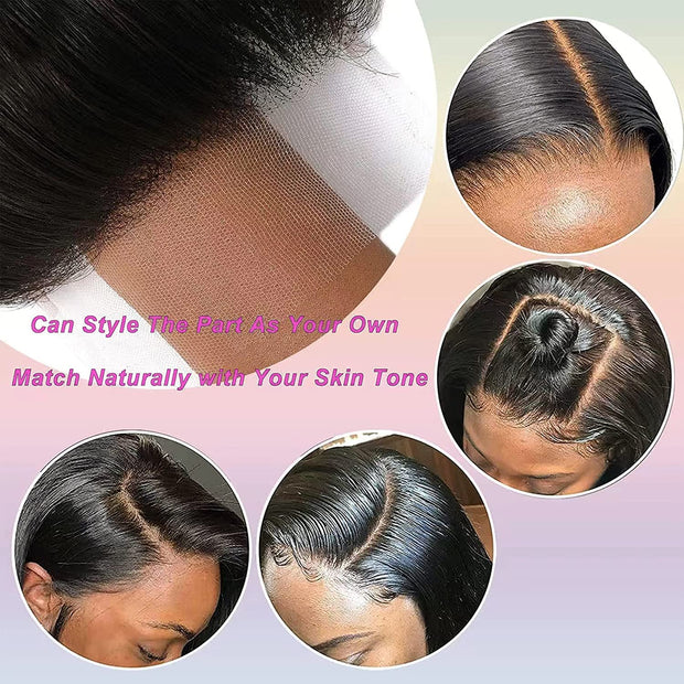 Hair Bundles 12A Yaki Kinky Straight Human Hair 3 Bundles 100% Unprocessed Mongolian Virgin Human Hair Kinky Straight Bundles Yaki Hair Natural Color (12 14 16)