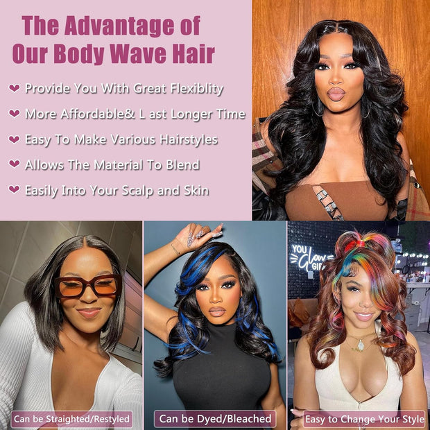 Human Hair Bundles 4 Bundles 10 Inch 12A Body Wave Bundles Human Hair 100% Unprocessed Brazilian Virgin